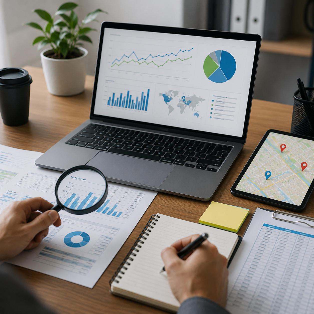 SEO expert analysing website performance to improve Google rankings and online visibility.