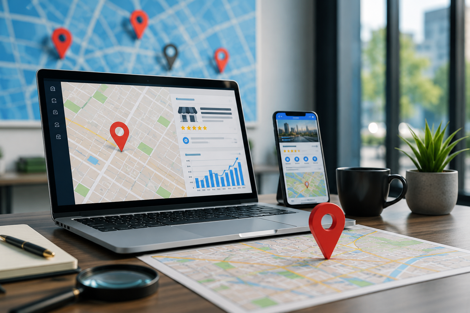 **Alt Text:**
**Local SEO expert analysing Google Search and Google Maps performance to improve business visibility, rankings, and lead generation through professional SEO strategies.**